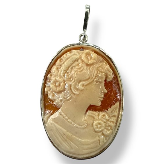 Colgante Mandile 1922 Mujer Cammei  in Plata Conchiglia 2MCICM143 - 2MCICM143